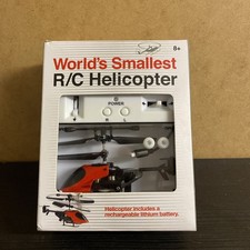 Worlds Smallest Helicopter  RC 9cm 2 Channel Remote Control Mini Copter Toy