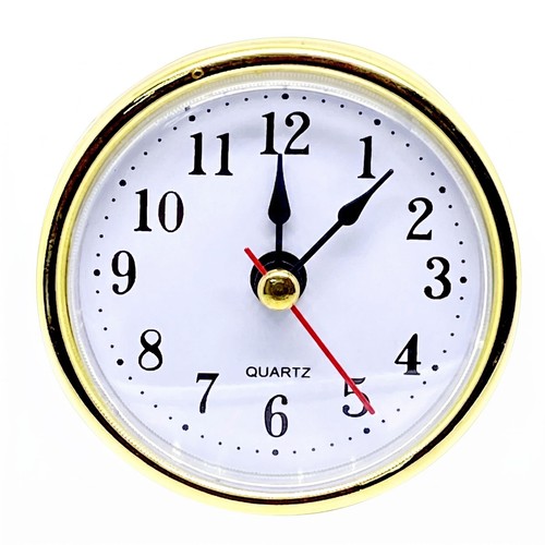 65mm gold bezel quartz clock - bezel,