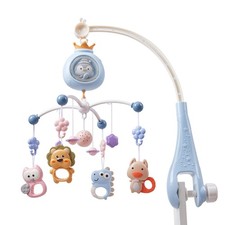 Baby Musical Crib Bed Bell Cot