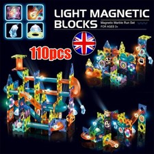 110Pcs Light Magnetic Tiles