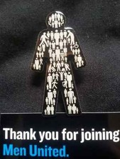 BRAND NEW Prostate Cancer UK - PIN BADGE - Men United - Raise Awareness 🚹 🚹 🚹