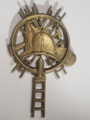 Vintage solid brass - brass, fire