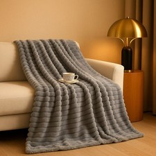 Soft Mink Faux Fur Throw
