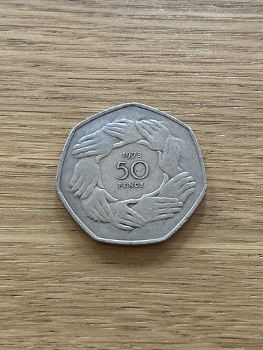 Fifty pence coin 1973 - pence, eec