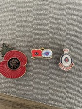 Glasgow Rangers FC Poppy Badges (3Total)