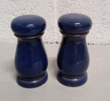 Denby Imperial Blue Salt & Pepper  Pots 110mm Tall 