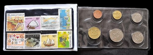 Singapore malaysia old coins - old, &