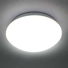 IMVSINCERE LED Small Round Bathroom Ceiling Light,12W φ220mm 8.5 Inch,IP44 Flush