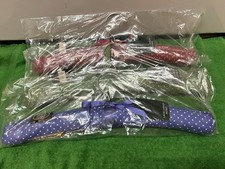 Laura Ashley Polka Dot Padded Hangers Lot Of 3 Size 16” Brand New Red Blue Green