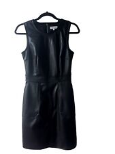 warehouse faux leather Soft Material Tailored Fit Sleeveless Short Drees Size 8