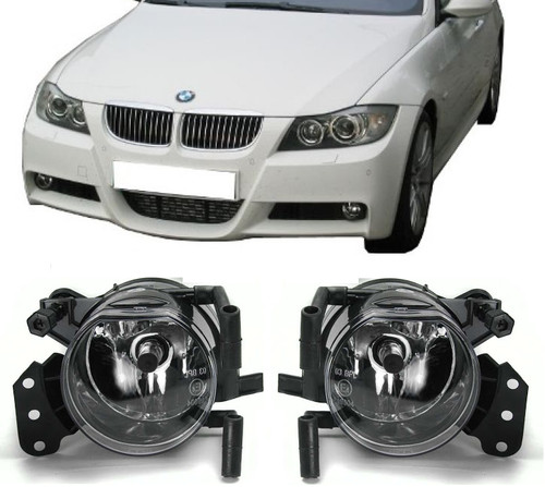 Pair clear foglights - clear, bmw