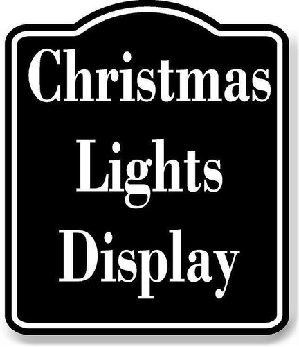 Christmas lights display black - lights,
