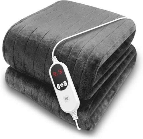 Purus grey heated throw - purus,