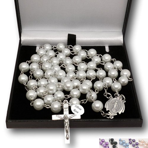 Personalised engraved rosary - personalised,,