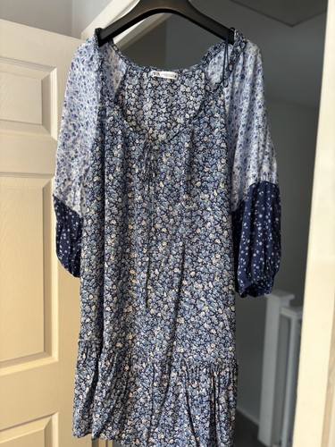 Zara cotton floral half - cotton,