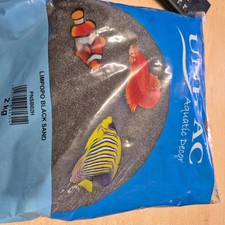 Aquarium BLACK Sand Limpopo Fish Tank Substrate Decoration 2KG