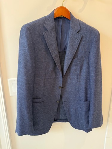 Canali kei sport coat - 52r, navy