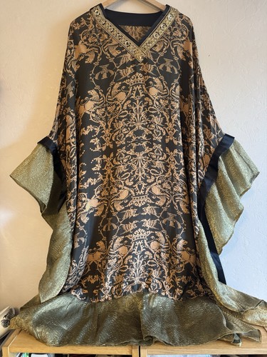 Ladies caftan luxurious black - ladies,