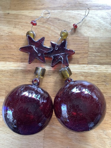 Crackle glass red - crackle, christmas