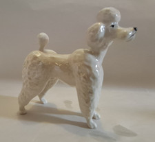 Beswick Large Standing Standard Poodle White Collectible 7.5 x 9.5cm
