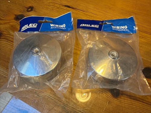 Chrome finish ceiling rose - x2,