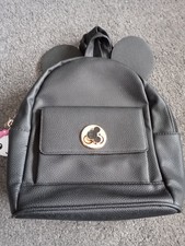 Primark Disney Minnie Mouse Small Black Rucksack Backpack