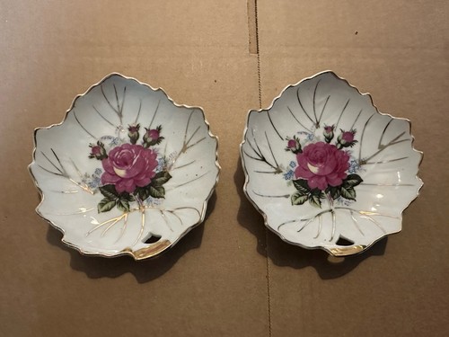 Vintage leaf shape dish - vintage,