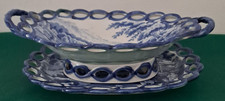 English Pearlware Reticulated Basket on Stand "Riley" ( A 80