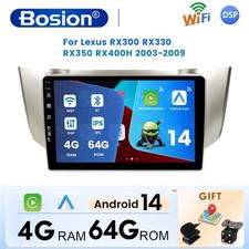 For Lexus RX300 RX330 RX350 RX400H Android14 Auto Car  Radio SAT NAV GPS Carplay