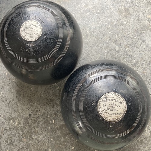 Antique 1909 lignum - lawn, bowls