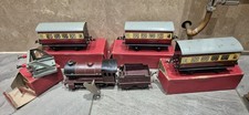 Hornby Meccano Clockwork Loco 5600 And Carriages Plus Buffer