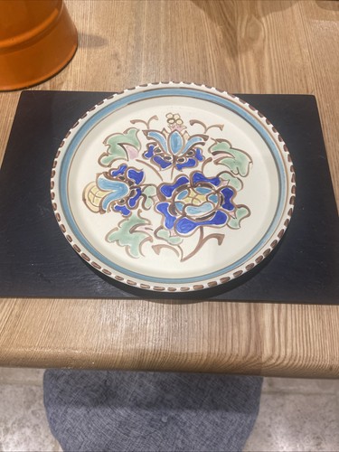 Vintage honiton pottery plate - pottery,
