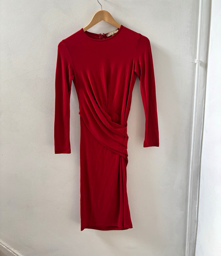 Michael kors red ruched - red,