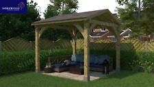 3x3m Wooden Gazebo with Apex