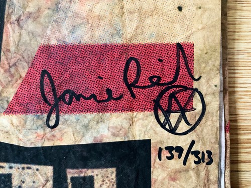 Jamie reid signed - signed, numbered