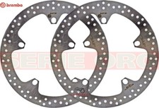 PAIR FRONT BRAKE DISCS BREMBO