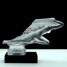 French Art Deco Glass Car