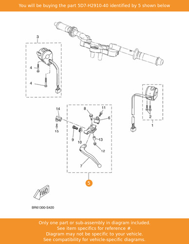 Yamaha lever holder - lever,