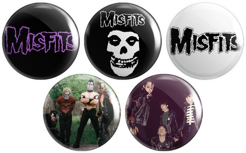 Misfits button pin badges - misfits,