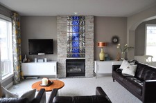 Large Blue Metal Wall Art