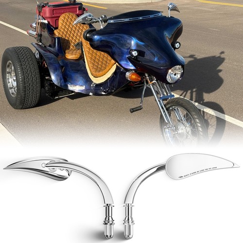 Chrome teardrop rear side - chrome,
