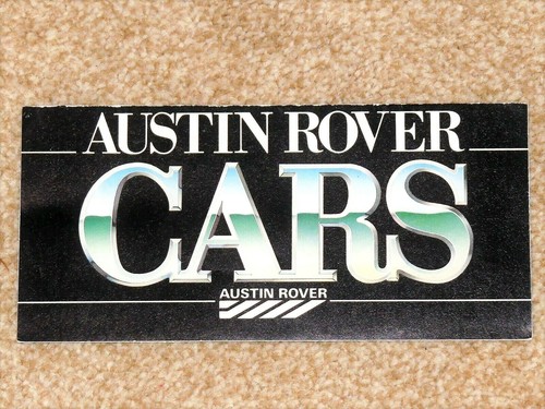 1984 austin rover cars - 1984-85,