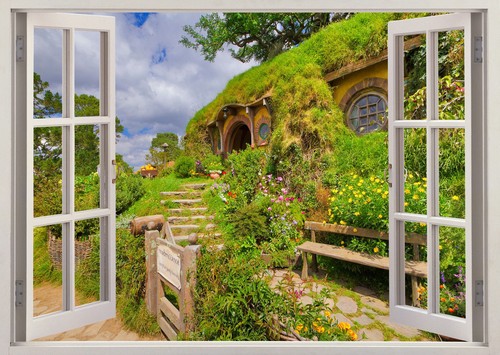 Hobbit nature scene cottage - hobbit,