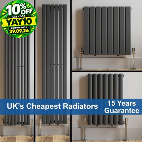 Anthracite designer radiator - anthracite,