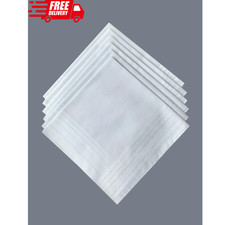 12PCS Mens Large White Square
