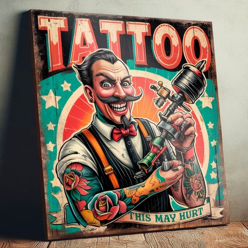 Tattoo shop vintage - shop,