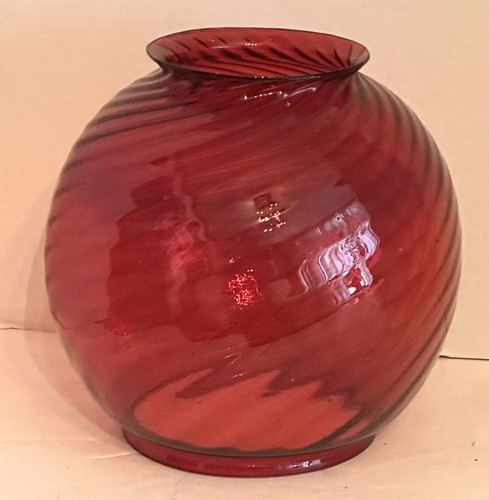 Late 1800 cranberry swirled - 1800's,