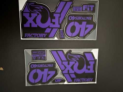 Fox fork stickers - fox,