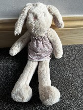 NEXT My Best Friend Beige Bunny Rabbit Pink Soft Toy Purple Floral Dress NEW 