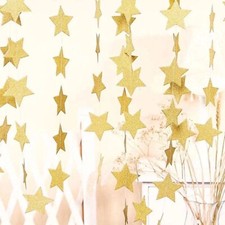 4m 2D Gold Glitter Star